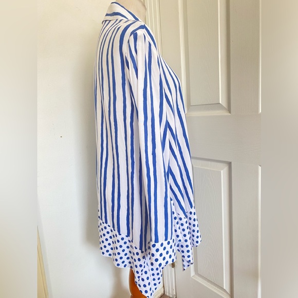 Scapa Lauren Perre Striped Button Up Blouse - Picture 3 of 8